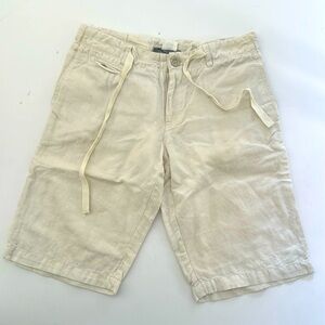 Bonpoint white linen pants 8 years old.
